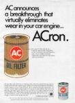 1966 AC announces a breakthrough that virtually eliminates wear in your car engine...