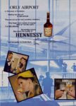 1967 Orly Airport or Kennedy or Fiumicino. Waiting for take off or just arrived. Hennessy