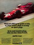 1967 With $171,000 up for grabs at Indy, A.J. Foyt wasn't about to scrimp on spark plugs. Autolite