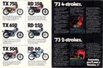 1973 '73 4-strokes. '73 2-strokes. Someday you'll own a Yamaha