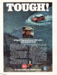 1973 Tough! AC Spark Plugs keep Georges Odier going when the going tough