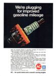1973 We're plugging for improved gasoline mileage. AC