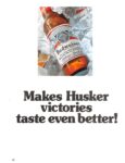 1976 Budweiser. Makes Husker victories taste even better!