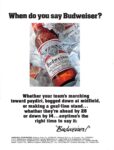 1977 When do you say Budweiser