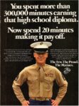 1977 You spent more than 300,000 minutes earning that high school diploma. The Marines