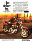 1980 Harley-Davidson Sportster. The ticket in