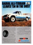 1980 Radial All-Terrain T/A Leaves 'Em In The Dust. BFGoodrich