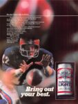 1983 Bring out your best. Budweiser