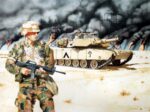 1991 Final Push Through the Rumayiah Oil Field by Mario Acevedo
