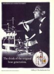 1992 The drink of the original beat generation. Gilbey's. The Authentic Gin