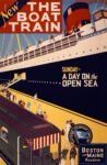 1925 New The Boat Train. Boston And Maine Railroad