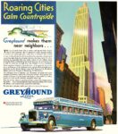 1931 Roaring Cities Calm Countryside. Greyhound Lines