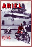 1934 Ariel. The Modern Motor Cycle