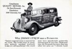 1934 Plymouth Postcard with Jimmie Lynch