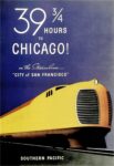 1936 39 3-4 Hours to Chicago! on the Streamliner 'City of San Francisco' Southern Pacific