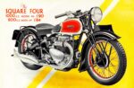 1937 Ariel Quare Four 1000 cc Model 4G. 500 cc Model 4F