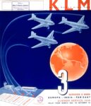 1938 KLM 3 Services A Week. Europe - India - Far East