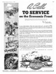 1940 A Call To Service on the Economic Front. Buy Canada's First War Loan Bonds