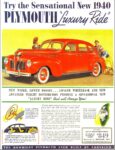 1940 Plymouth DeLuxe Sedan (Canadian Ad)