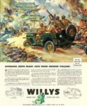 1942 Willys Jeep. Avenging Jeeps Blast Japs From Chinese Willage. (1)