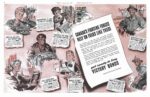 1943 Canada's Fighting Forces Rely On Folks Like These. get ready to buy Victory Bonds