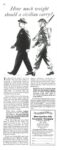 1943 How much weight should a civilian carry