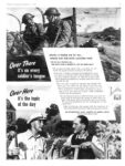 1943 Over There it's on every soldier's tongue... Over Here it's the topic of the day