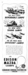 1943 The Navy Needs Dependable Lamps. The Army Needs Tough Lamp. The Air Force Needs Efficient Lamps