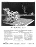 1943 The Touch Of Tomorrow In The Planes of Today. How Precise is Precision. Fairchild