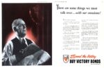 1943 There are some things we must talk over... with our conscience! Speed the Victory. Buy Victory Bonds