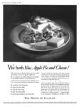 1943 We both like Apple Pie and Cheese! The House Of Seagram