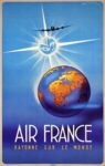 1946 Air France Rayonne Sur Le Monde
