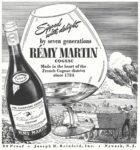 1946 Sipped with delight by seven generations Remy Martin Cognac