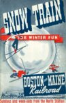 1946 Snow Train For Winter Fun. Boston and Maine Railroad