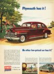 1947 Plymouth Special DeLuxe Sedan. Plymouth has it!