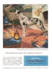 1949 'Heard Burl Ives' latest. He's switched to Calvert! Switch to Calvert Reserve