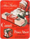 1950 Gifts that say Merry Christmas with every puff .. Camel Cigarettes. Prince Albert Smoking Tobacco (1)