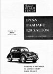 1950 Panhard & Levassor. Dyna Panhard 120 Saloon