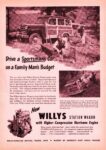 1950 Willys Station Wagon. Drive a Sportsman's Car... on a Family Man's Budget