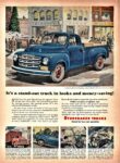 1951 Studebaker 3/4-Ton 8-Foot Pickup. It's a stand-out truck in looks and money-saving!