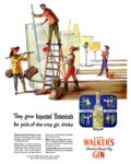 1951 They grow Imported Botanicals for pick-of-the-crop gin drinks. Hiram Walker's Gin