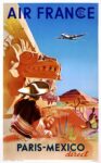 1952 Air France. Paris-Mexico direct