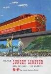 1952 Southern Pacific Railroad Poster Sunset Limited