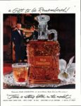 1952 a Gift to be Remembered! Famous Old Forester in matchless New Guest Decanter!