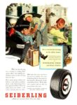 1953 It’s a wonderful feeling to be safely home! Seiberling Tires and Heat Vents