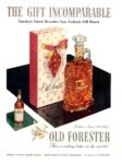 1953 The Gift Incomparable. America’s Guest Decanter Now Festively Gift-Boxed. Old Forester