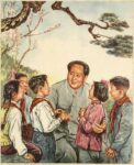 1955 Children listen to the words of the Chairman Mao