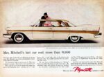 1957 Plymouth Belvedere 4-Door Hardtop. Mrs. Mitchell's last car cost more than $6,000