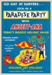1964 Go Gay At Surfers... Join In A Paradise Party with Ansett-Ana