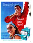 1966 Does your menthol cigarette taste fresh enough. Newport tastes fresher!